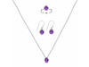 Amethyst Jewelry Set AMT-RDN-455-RDE-547-RDR-248.