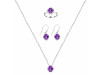Amethyst Jewelry Set AMT-RDN-456-RDE-998-RDR-1882.