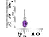 Amethyst & White Topaz Pendant AMT-RDP-780-CZ-LOOP.