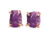 Amethyst Raw Crystal Stud Earring AMT-RE-200.