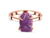 Amethyst Raw Crystal Ring AMT-RR-200.