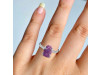 Amethyst Raw Crystal Ring AMT-RR-200.