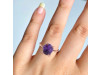 Amethyst Raw Crystal Ring AMT-RR-350.