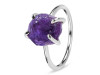 Amethyst Raw Crystal Ring AMT-RR-350.