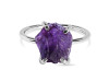 Amethyst Raw Crystal Ring AMT-RR-350.