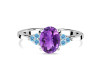 Amethyst & Blue Topaz Ring AMT-RR-364-BTZ.