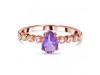 Amethyst & White Topaz Ring AMT-RR-419D.
