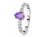 Amethyst & White Topaz Ring AMT-RR-419D.