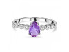 Amethyst & White Topaz Ring AMT-RR-419D.