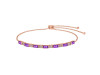 Amethyst & White Topaz Bracelet AMT-RDB-133.