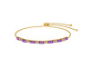 Amethyst & White Topaz Bracelet AMT-RDB-133.