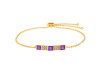 Amethyst & White Topaz Bracelet AMT-RDB-147.