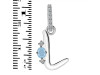 Aquamarine & White Topaz Alphabet L Pendant AQM-RDA-38.
