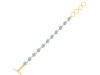 Aquamarine Bracelet AQM-RDB-114-CUT.