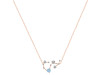 Scorpio Zodiac Star Constellation Aquamarine & White Topaz Necklace AQM-RDN-495.