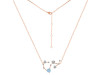 Scorpio Zodiac Star Constellation Aquamarine & White Topaz Necklace AQM-RDN-495.