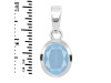 Aquamarine Pendant AQM-RDP-380.