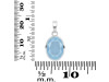 Aquamarine Pendant AQM-RDP-471.