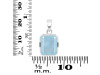 Aquamarine Pendant AQM-RDP-791.