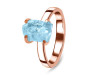 Aquamarine Raw Crystal Ring  AQM-RR-200.