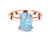 Aquamarine Raw Crystal Ring  AQM-RR-200.
