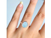 Aquamarine Raw Crystal Ring AQM-RR-345.