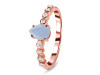 Aquamarine & White Topaz Ring AQM-RR-419D.