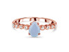 Aquamarine & White Topaz Ring AQM-RR-419D.