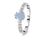 Aquamarine & White Topaz Ring AQM-RR-419D.