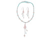 Rose Quartz/Turquoise Beaded  Jewelry Set BDD-12-1633
