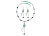 Green Aventurine/Amethyst Beaded  Jewelry Set BDD-12-1634