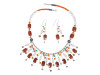 Moonstone/Sunstone/Carnelian Beaded  Jewelry Set BDD-12-1637
