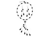 Black Spinel Beaded  Jewelry Set BDD-12-1641