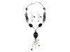 Black Spinel/Black Rutile Beaded  Jewelry Set BDD-12-1642