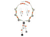 Black Rutile/Carnelian Beaded  Jewelry Set BDD-12-1644