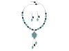 Turquoise/Black Spinel Beaded  Jewelry Set BDD-12-1651