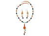 Carnelian/Black Spinel Beaded  Jewelry Set BDD-12-1653