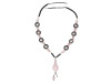 Rose Quartz/Pearl Beaded Necklace BDD-12-1663