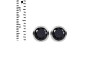 Black Tourmaline Stud Earring BLS-RDE-1375.