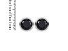 Black Tourmaline Stud Earring BLS-RDE-1244.