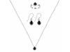  Black Tourmaline Jewelry Set BLS-RDN-451-RDE-1317-RDR-4027.