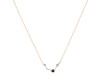 Aries Zodiac Star Constellation Black Tourmaline & White Topaz Necklace BLS-RDN-488.