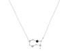Gemini Zodiac Star Constellation Black Tourmaline & White Topaz Necklace BLS-RDN-490.
