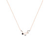 Libra Zodiac Star Constellation Black Tourmaline & White Topaz Necklace BLS-RDN-494.