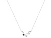 Libra Zodiac Star Constellation Black Tourmaline & White Topaz Necklace BLS-RDN-494.