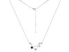 Libra Zodiac Star Constellation Black Tourmaline & White Topaz Necklace BLS-RDN-494.