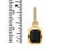 Black Tourmaline & White Topaz Pendant BLS-RDP-955-CZ-LOOP.