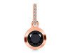 Black Tourmaline & White Topaz Pendant BLS-RDP-960-CZ-LOOP.