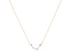 Aries Zodiac Star Constellation Blue Chalcedony & White Topaz Necklace BLX-RDN-488.