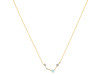 Aries Zodiac Star Constellation Blue Chalcedony & White Topaz Necklace BLX-RDN-488.